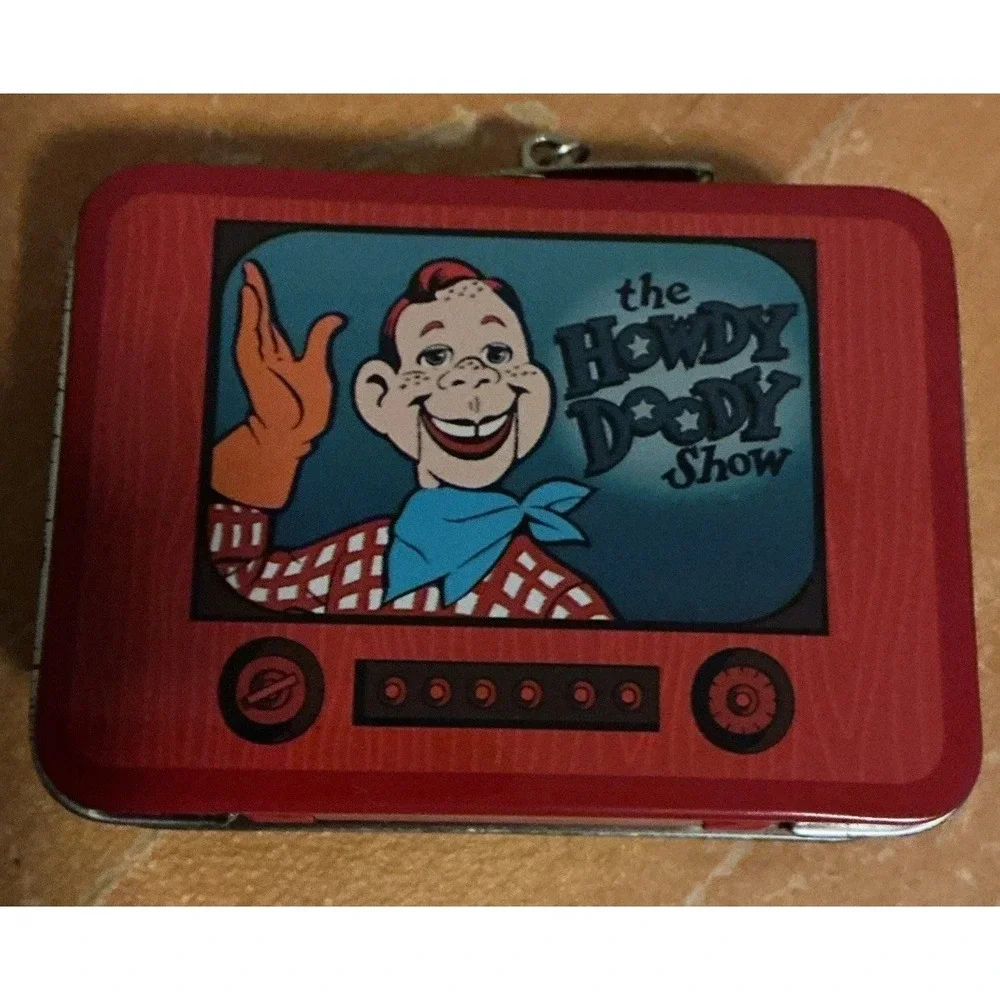1999 Hallmark 2pc Ornament Set Howdy Doody Small Metal‎ Lunch Box Set